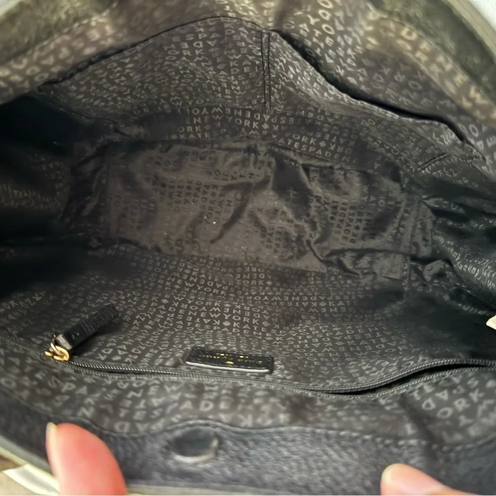 Kate Spade Pratt Street Tangie Black & Suede Hobo Bag